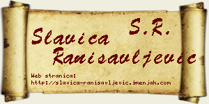 Slavica Ranisavljević vizit kartica